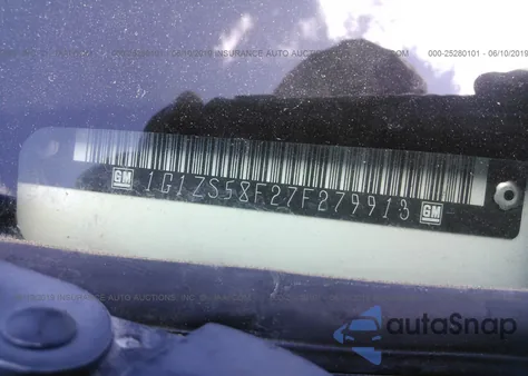 2007 Chevrolet Malibu Ls из США, поврежденный, VIN 1G1ZS58F27F279913